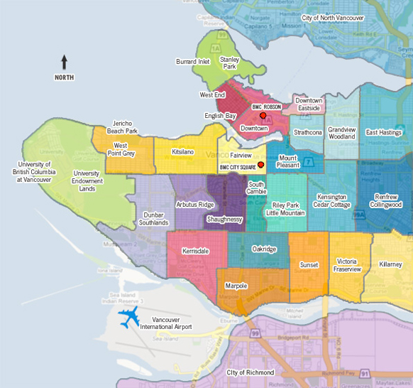 Vancouver Neighborhoods and Districts